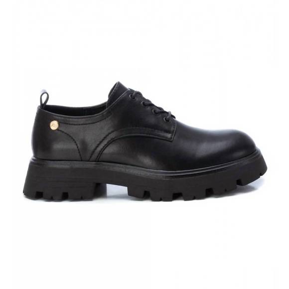 NEW XTI women's lace-up oxfords in black - Picture 3 of 3
